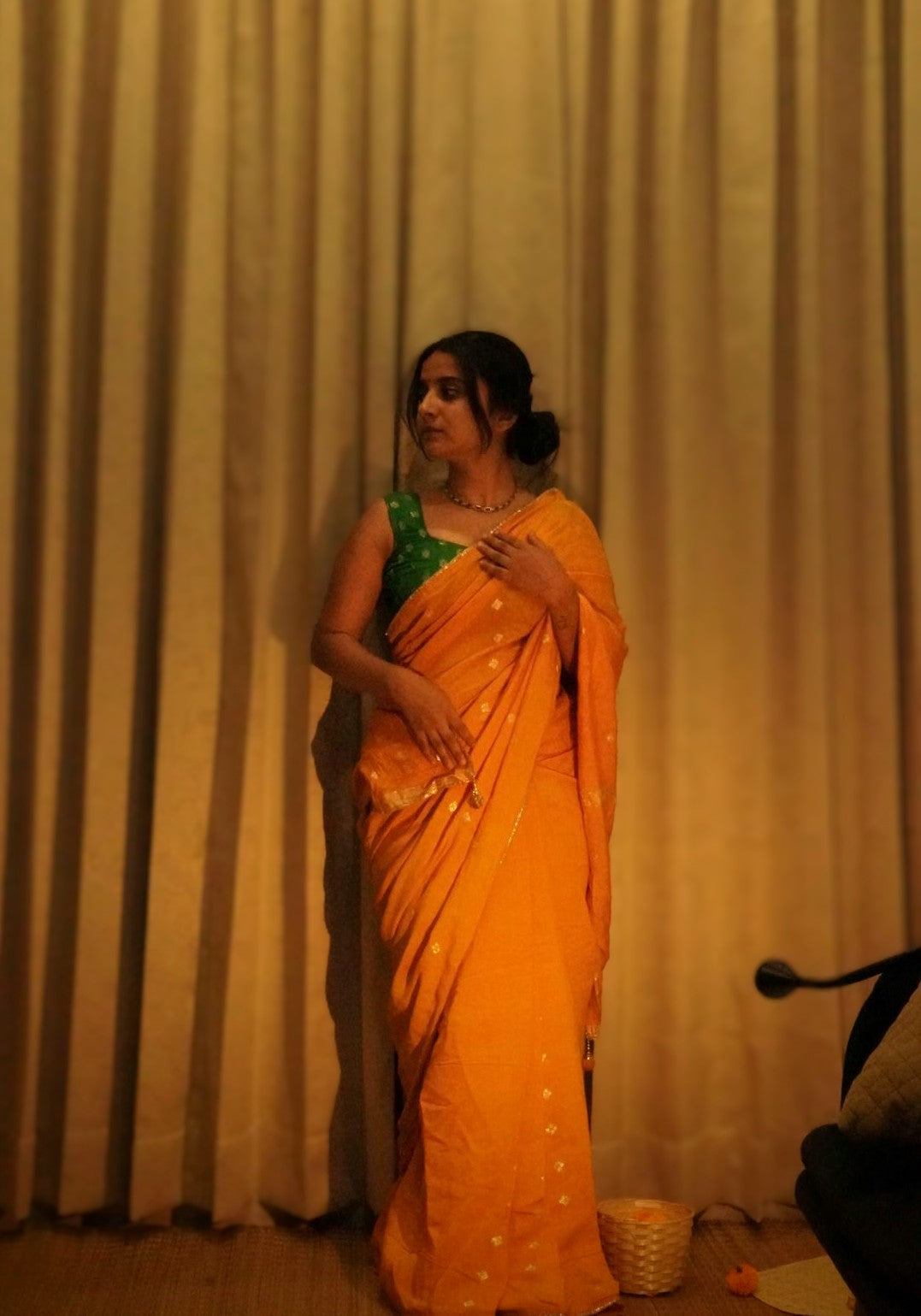 Golden Yellow Saree