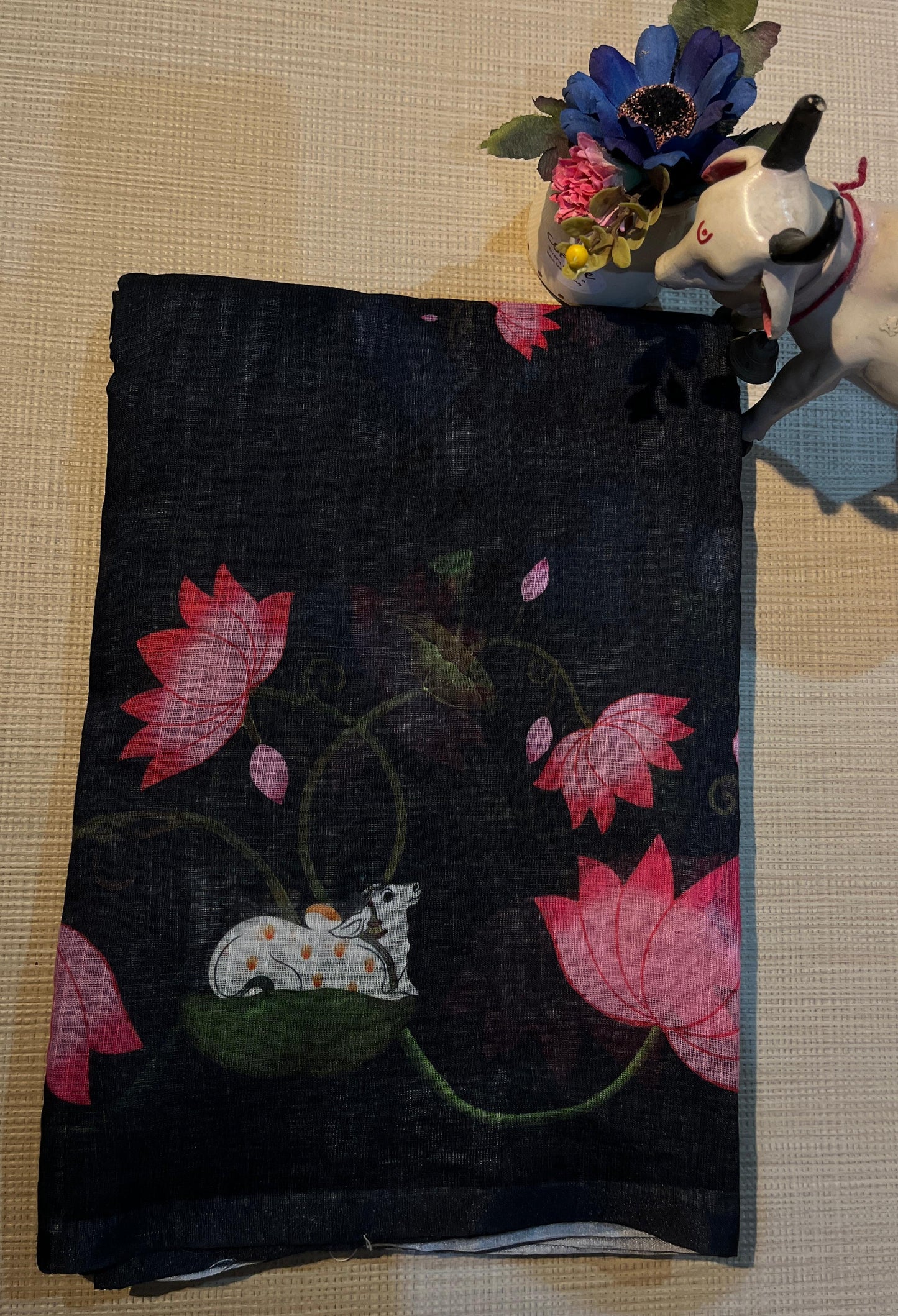 Lotus Cow Whisper saree