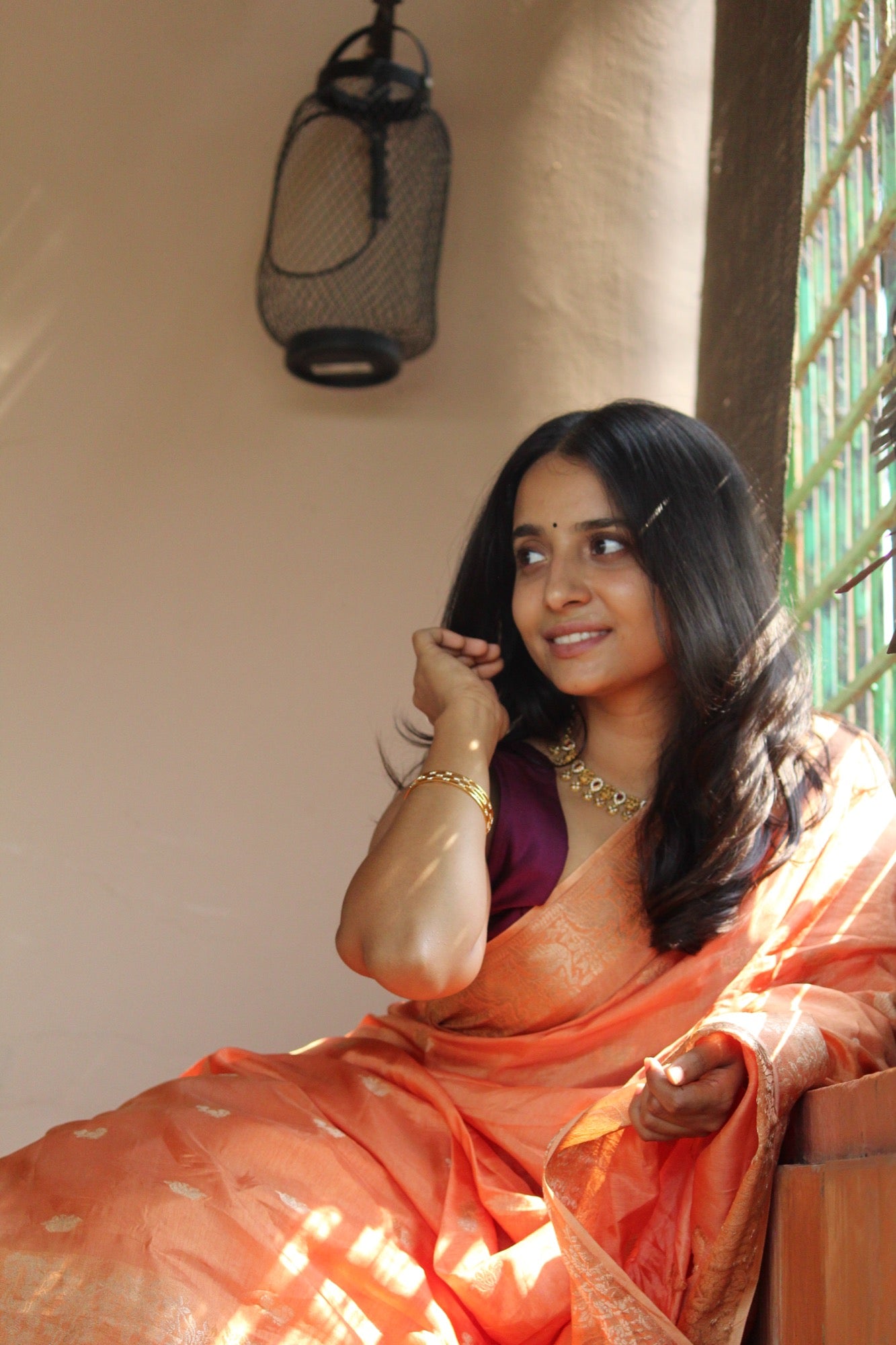 Lightweight Pastel Motif Silk saree