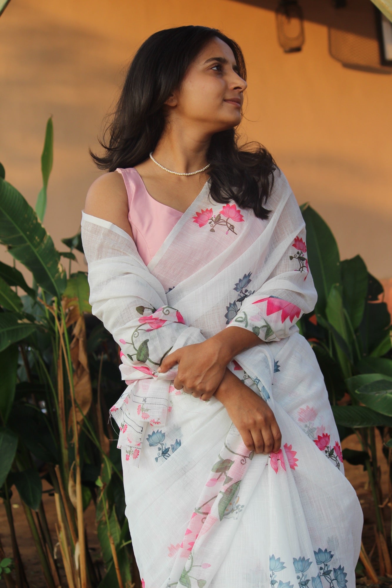 Lotus Cow Whisper saree