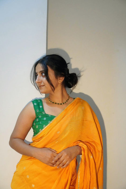 Golden Yellow Saree