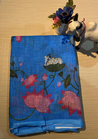 Lotus Cow Whisper saree