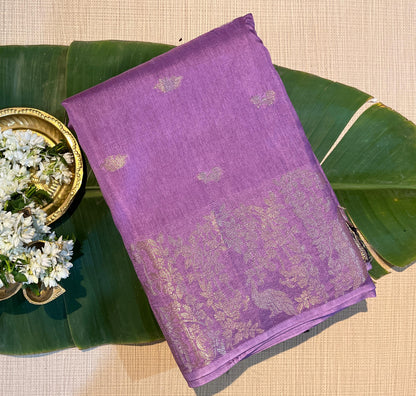 Lightweight Pastel Motif Silk saree