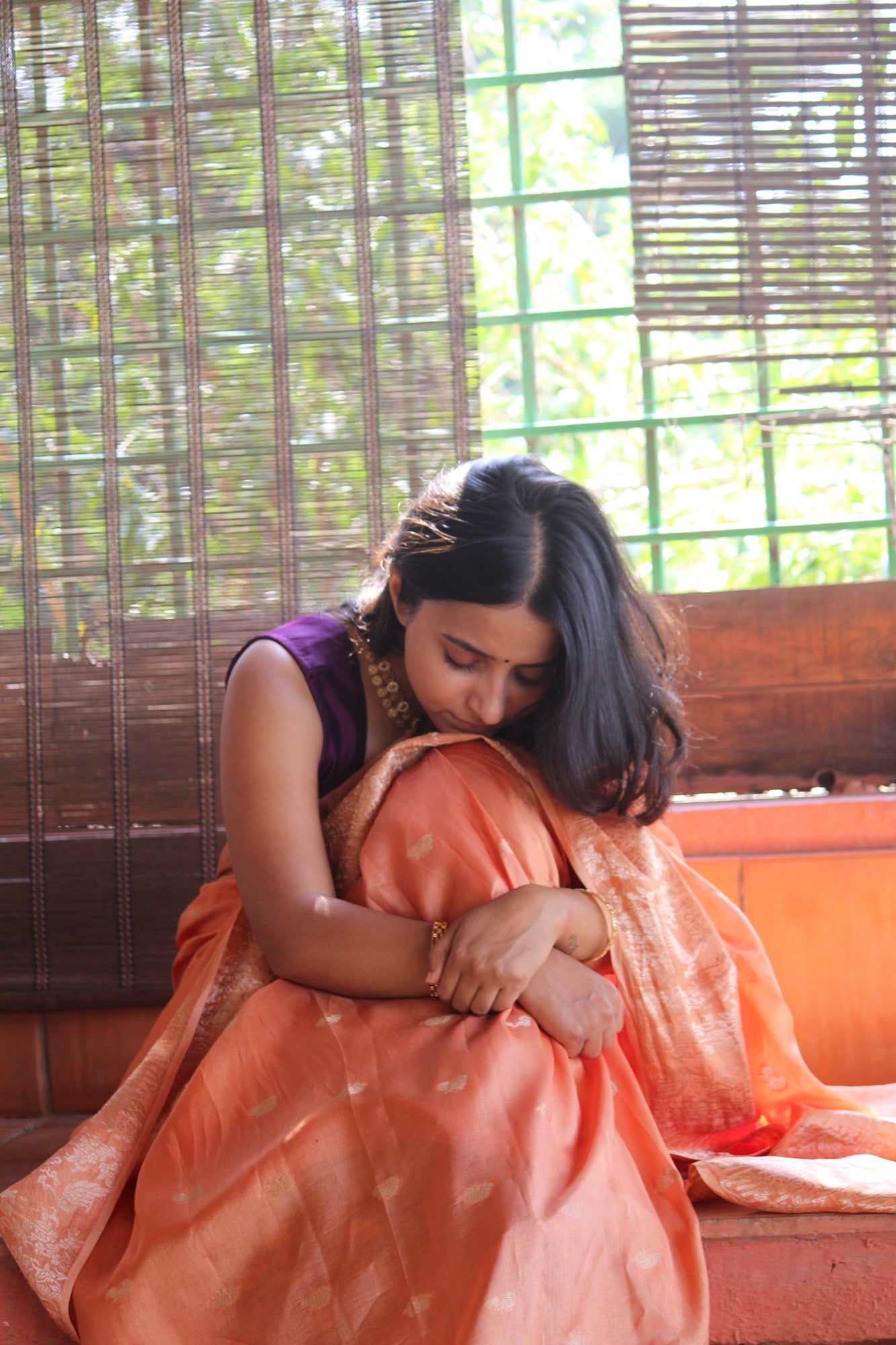 Lightweight Pastel Motif Silk saree