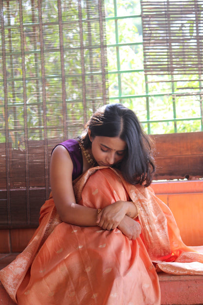 Lightweight Pastel Motif Silk saree