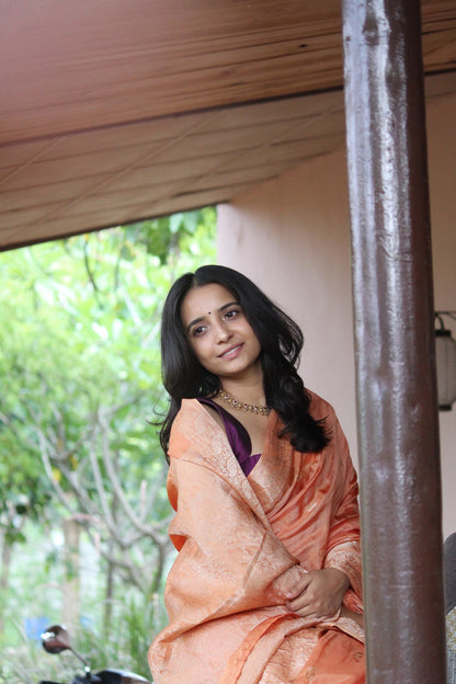 Lightweight Pastel Motif Silk saree
